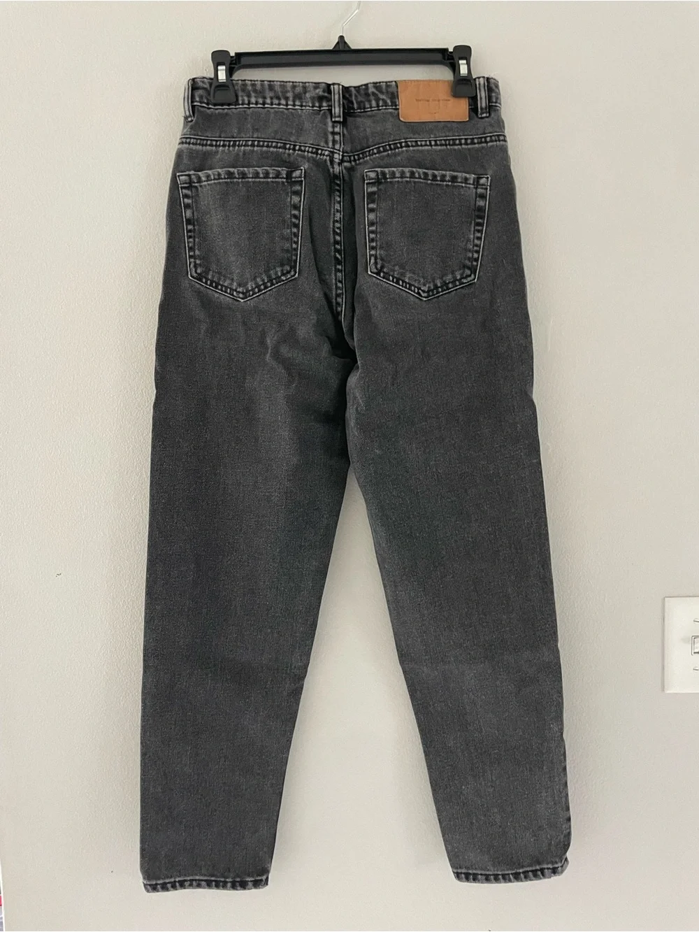 Zara Washed Black Cropped Skinny Jeans